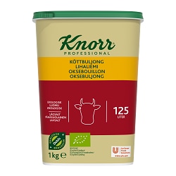 Knorr Økologisk Oksebuljong Lavsalt 125L - 